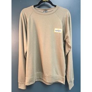 Michigan Patch Lightweight Crewneck in Olive